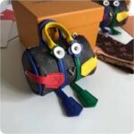 Louis Vuitton Unisex LV Mister Keepall Key Holder Bag Charm Monogram Eclipse Coated Canvas Leather - Image 2