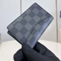 Louis Vuitton Unisex LV Pocket Organizer Coated Canvas Calf Leather Lining (1)