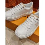 Louis Vuitton Unisex LV Time Out Sneaker Natural Calf Leather Rubber Outsole - Image 6