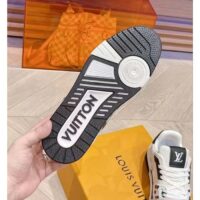 Louis Vuitton Unisex LV Trainer Sneaker Black Calf Leather Rubber Outsole Monogram Flowers (7)