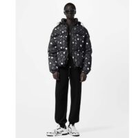 Louis Vuitton Unisex LV Trainer Sneaker Black Calf Leather Rubber Outsole Monogram Flowers (7)
