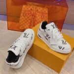 Louis Vuitton Unisex LV Trainer Sneaker Black Mix Sustainable Materials Recycled Polyester - Imagen 6