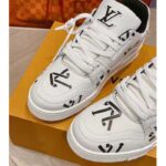 Louis Vuitton Unisex LV Trainer Sneaker Black Mix Sustainable Materials Recycled Polyester - Imagen 7