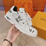 Louis Vuitton Unisex LV Trainer Sneaker Black Mix Sustainable Materials Recycled Polyester - Imagen 9