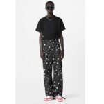 Louis Vuitton Unisex LV Trainer Sneaker Red Calf Leather Rubber Outsole Monogram Flowers - Imagen 15