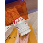 Louis Vuitton Unisex LV Trainer Sneaker Red Mix Sustainable Materials Recycled Polyester - Imagen 10