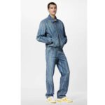 Louis Vuitton Unisex LV Trainer Sneaker Yellow Calf Leather Rubber Outsole Monogram Flowers – Image 15