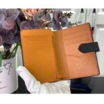 Louis Vuitton Unisex LV Vertical Compact Wallet Black Arizona Beige Taurillon Leather - Image 4