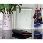 Louis Vuitton Unisex LV Vertical Compact Wallet Black Arizona Beige Taurillon Leather - Image 6