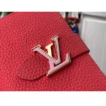 Louis Vuitton Unisex LV Vertical Compact Wallet Dragon Fruit Pink Taurillon Leather – Image 6