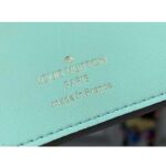 Louis Vuitton Unisex LV Vertical Wallet Beige Blue Taurillon Calf-Leather Sliding Capucines Closure - Imagen 10