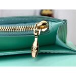 Louis Vuitton Unisex LV Vertical Wallet Beige Blue Taurillon Calf-Leather Sliding Capucines Closure - Imagen 8