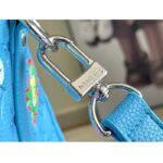 Louis Vuitton Unisex LV x YK Keepall 50 Blue Taurillon Monogram Embossed Cowhide Leather - Bild 9