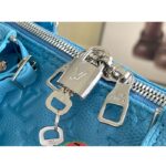 Louis Vuitton Unisex LV x YK Keepall 50 Blue Taurillon Monogram Embossed Cowhide Leather - Bild 8