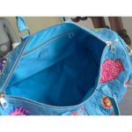 Louis Vuitton Unisex LV x YK Keepall 50 Blue Taurillon Monogram Embossed Cowhide Leather - Bild 6