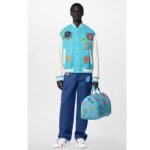 Louis Vuitton Unisex LV x YK Keepall 50 Blue Taurillon Monogram Embossed Cowhide Leather - Bild 13