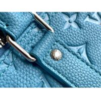 Louis Vuitton Unisex LV x YK Keepall 50 Blue Taurillon Monogram Embossed Cowhide Leather (1)