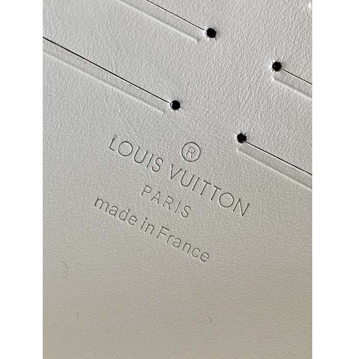 Louis Vuitton Unisex LV x YK Pochette Voyage White Taurillon Monogram Cowhide Psychedelic Flower (6)