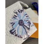 Louis Vuitton Unisex LV x YK Pochette Voyage White Taurillon Monogram Cowhide Psychedelic Flower – Image 5