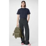 Louis Vuitton Unisex Takeoff Backpack Khaki LV Aerogram Cowhide Leather Textile Lining – Image 11