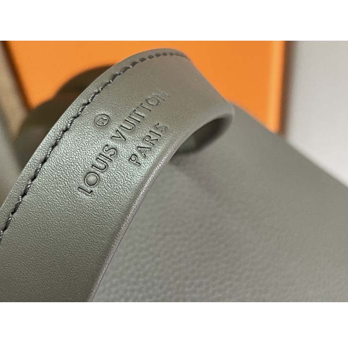 Louis Vuitton Unisex Takeoff Backpack Khaki LV Aerogram Cowhide Leather Textile Lining (10)
