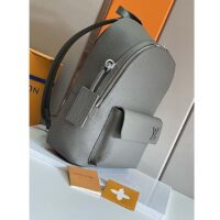 Louis Vuitton Unisex Takeoff Backpack Khaki LV Aerogram Cowhide Leather Textile Lining (3)