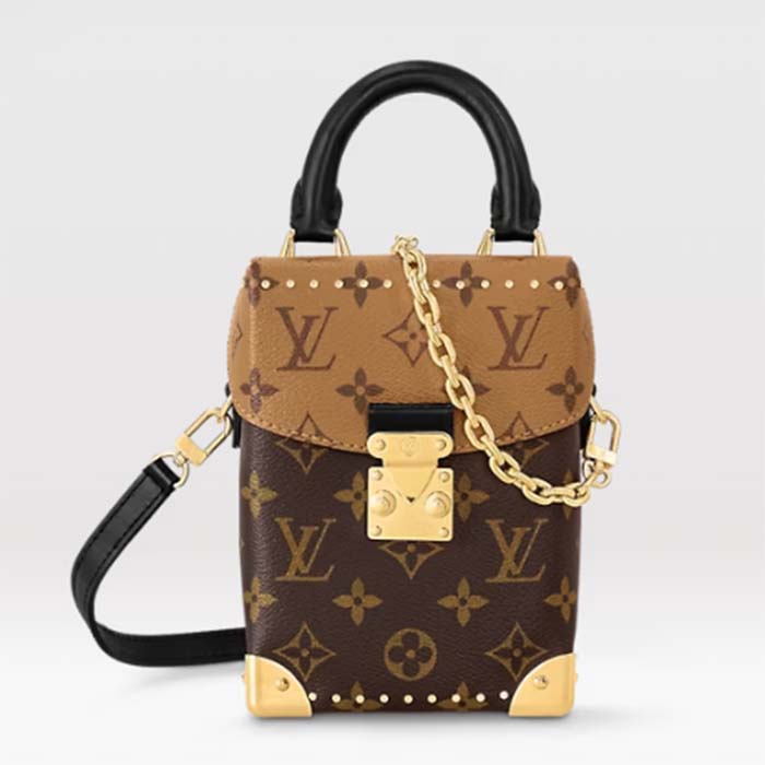 Louis Vuitton Women Camera Box Monogram Monogram Reverse Coated Canvas Cowhide Leather