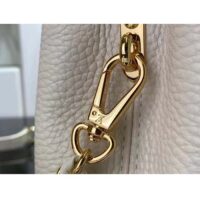 Louis Vuitton Women LV Capucines Mini Handbag Quartz White Taurillon Leather Cowhide (2)