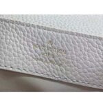 Louis Vuitton Women LV Capucines Mini Handbag Quartz White Taurillon Leather Cowhide - Image 12
