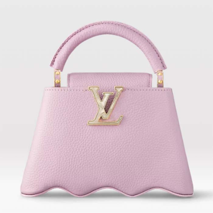 Louis Vuitton Women LV Capucines Mini Handbag Wisteria Taurillon Leather Cowhide