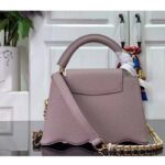 Louis Vuitton Women LV Capucines Mini Handbag Wisteria Taurillon Leather Cowhide - Imagen 3