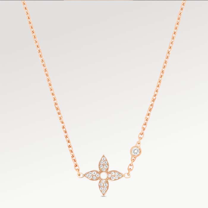 Louis Vuitton Women LV Idylle Blossom Pendant Pink Gold Diamonds 25 Diamonds