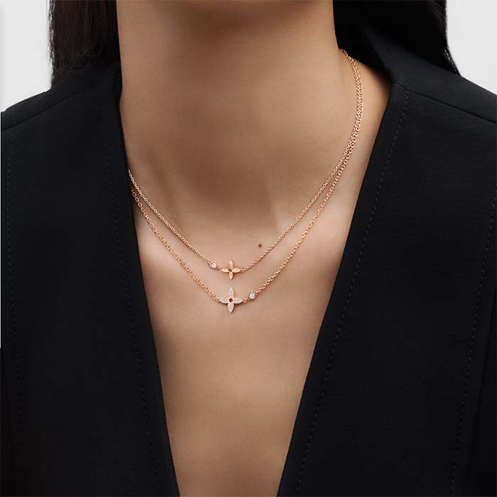 Louis Vuitton Women LV Idylle Blossom Pendant Pink Gold Diamonds 25 Diamonds (10)