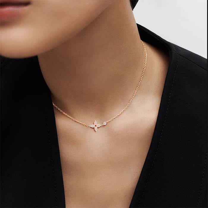 Louis Vuitton Women LV Idylle Blossom Pendant Pink Gold Diamonds 25 Diamonds (3)