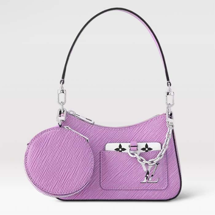 Louis Vuitton Women LV Marellini Handbag Lilas Provence Lilac Epi Grained Cowhide Leather