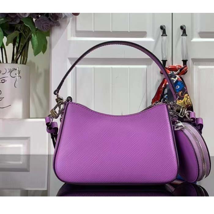 Louis Vuitton Women LV Marellini Handbag Lilas Provence Lilac Epi Grained Cowhide Leather (4)