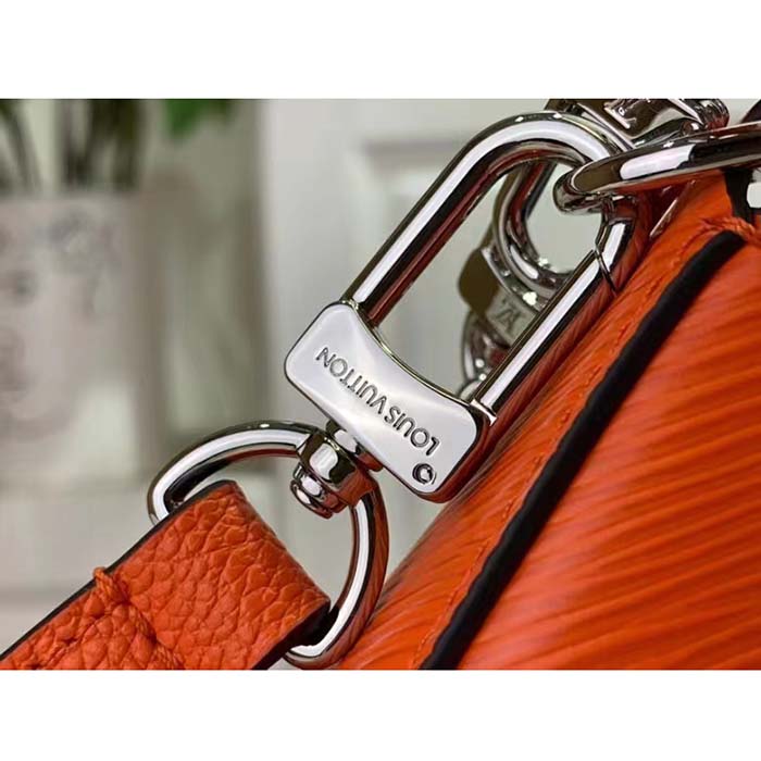 Louis Vuitton Women LV Marellini Handbag Orange Minnesota Epi Grained Smooth Cowhide Leather (2)