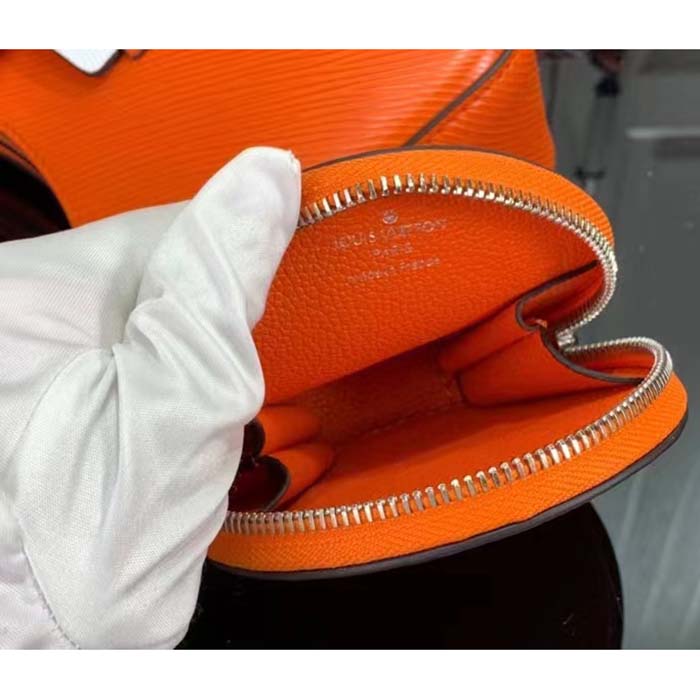 Louis Vuitton Women LV Marellini Handbag Orange Minnesota Epi Grained Smooth Cowhide Leather (9)