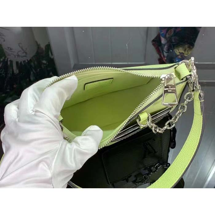 Louis Vuitton Women LV Marellini Handbag Vert Noto Green Epi Grained Smooth Cowhide Leather (4)