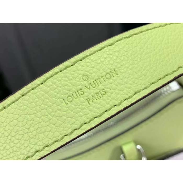 Louis Vuitton Women LV Marellini Handbag Vert Noto Green Epi Grained Smooth Cowhide Leather (9)