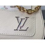 Louis Vuitton Women LV Marellini Handbag White Quartz Epi Grained Cowhide Leather – Image 12