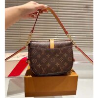 Louis Vuitton Women LV Saumur BB Monogram Coated Canvas Natural Cowhide Magnetic Closure (11)