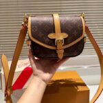 Louis Vuitton Women LV Saumur BB Monogram Coated Canvas Natural Cowhide Magnetic Closure M46740 - Image 3