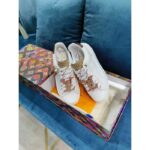 Louis Vuitton Women LV Time Out Sneaker Natural Monogram Embossed Calf Leather - immagine 4