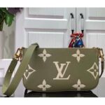 Louis Vuitton Women Multi Pochette Accessoires Light Khaki Cream Monogram Empreinte Embossed Grained Cowhide Leather - Image 3