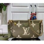 Louis Vuitton Women Multi Pochette Accessoires Light Khaki Cream Monogram Empreinte Embossed Grained Cowhide Leather - Image 2