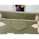 Louis Vuitton Women Multi Pochette Accessoires Light Khaki Cream Monogram Empreinte Embossed Grained Cowhide Leather - Image 7