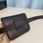 Dior CD Unisex 30 Montaigne Removable Pouch Belt Black Smooth Calfskin 20 MM Width – Bild 7