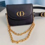 Dior CD Unisex 30 Montaigne Removable Pouch Belt Black Smooth Calfskin 20 MM Width – Bild 5