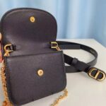 Dior CD Unisex 30 Montaigne Removable Pouch Belt Black Smooth Calfskin 20 MM Width – Bild 6